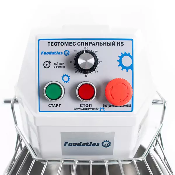 Тестомес спиральный HS-10 Foodatlas Eco — изображение 8
